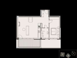Rezidenci Štěpánov, Valašské Meziříčí, bytová jednotka 2+kk, 60,84  m², balkon 11,5  m²