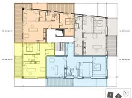 Rezidenci Štěpánov, Valašské Meziříčí, bytová jednotka 3+kk, 78,62  m², balkón 12,16  m²