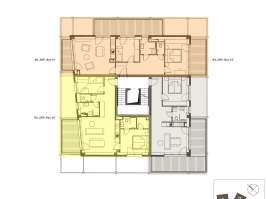 Rezidenci Štěpánov, Valašské Meziříčí, bytová jednotka 2+kk, 45,26  m², balkon 25,40  m²