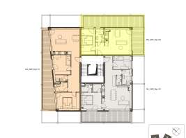 Rezidenci Štěpánov, Valašské Meziříčí, bytová jednotka 3+kk, 68,28  m², balkon 28  m²