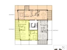 Rezidenci Štěpánov, Valašské Meziříčí, bytová jednotka 3+kk, 63,07  m², balkon 20,45  m²