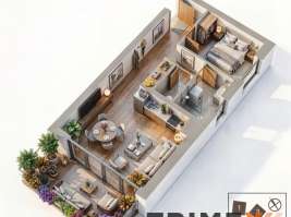 Rezidenci Štěpánov, Valašské Meziříčí, bytová jednotka 2+kk, 44,89  m², balkon 9,72  m²